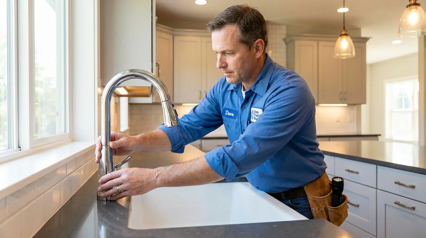 Kitchen faucet installation by Johns Plumbing LLC in Wheatland
